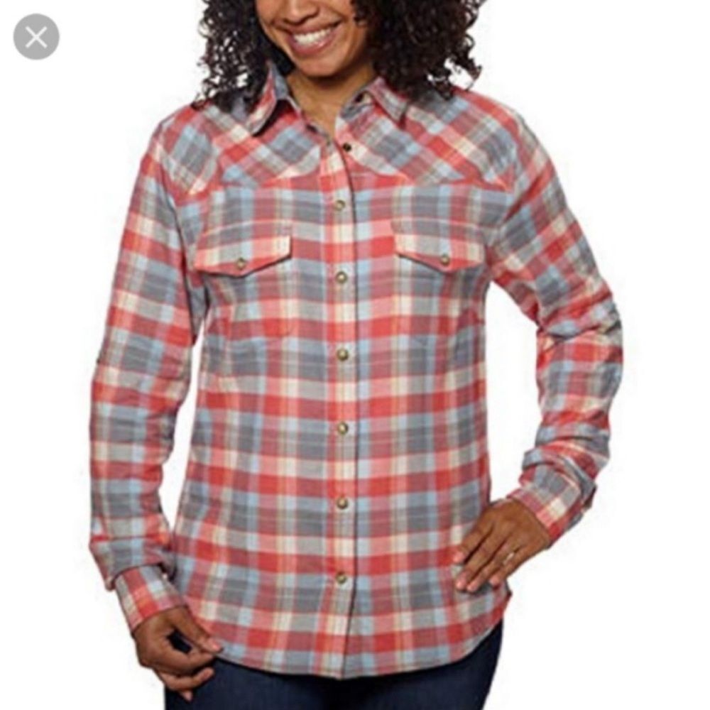 Jachs Girlfriend Bea Pearl Snap Plaid Shirt